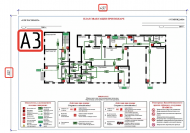 Изготовление плана эвакуации на фотолюм пленке или пластике. Формат А2